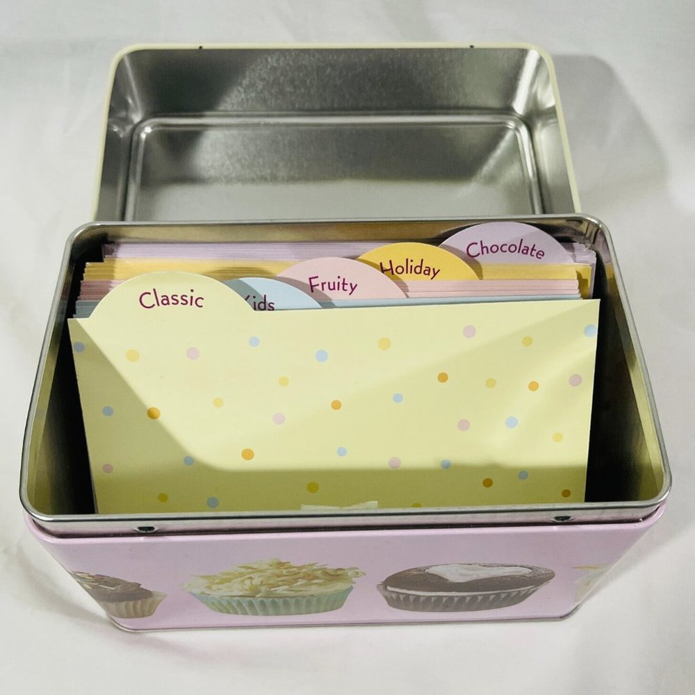 PUBLICATION INT'L Cupcake Recipe Box Collection NWT